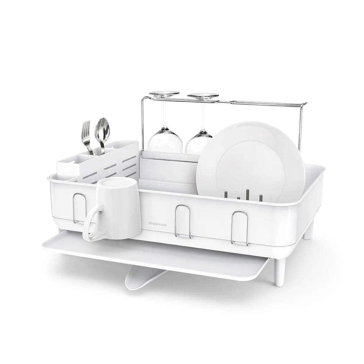 steel frame dishrack standard white