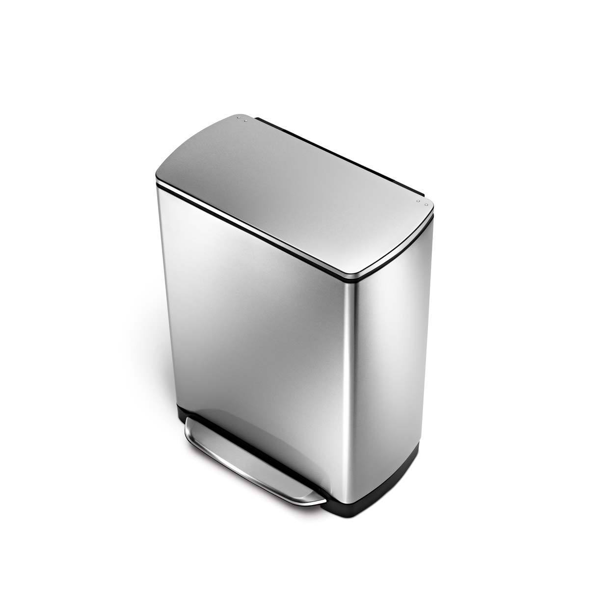 simplehuman 50L wide-step rectangular pedal bin 