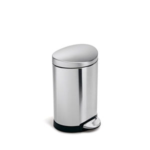 simplehuman 6L semi-round pedal bin 