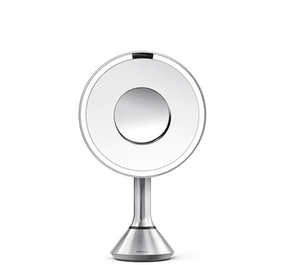 sensor mirror round with touch control brightness and 10x magnifier (2020)