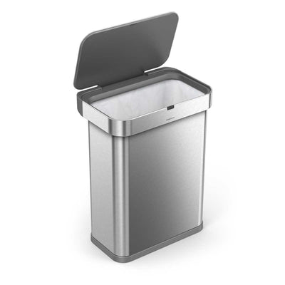 58L rectangular sensor bin with voice and motion control