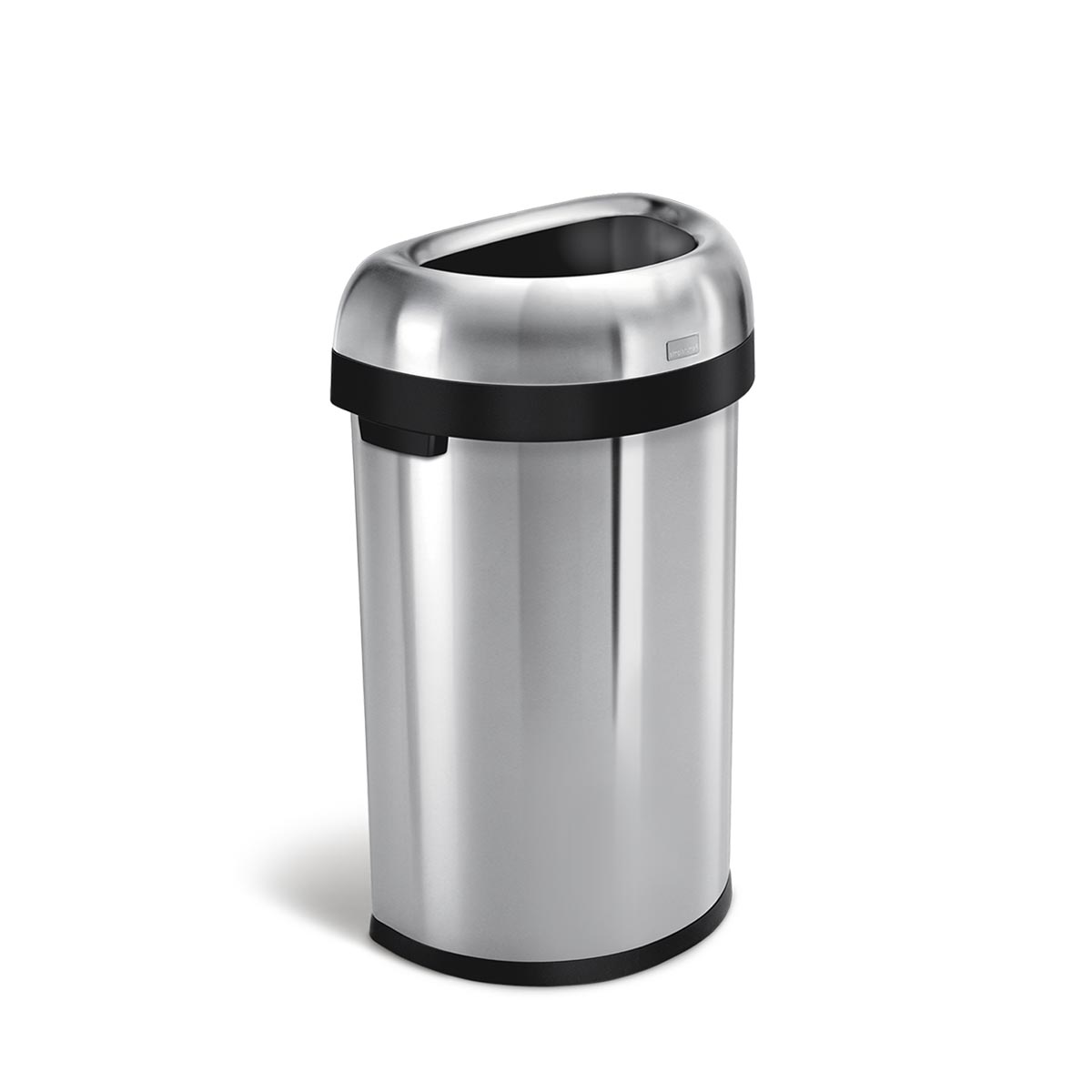 simplehuman 60L semi-round open bin 