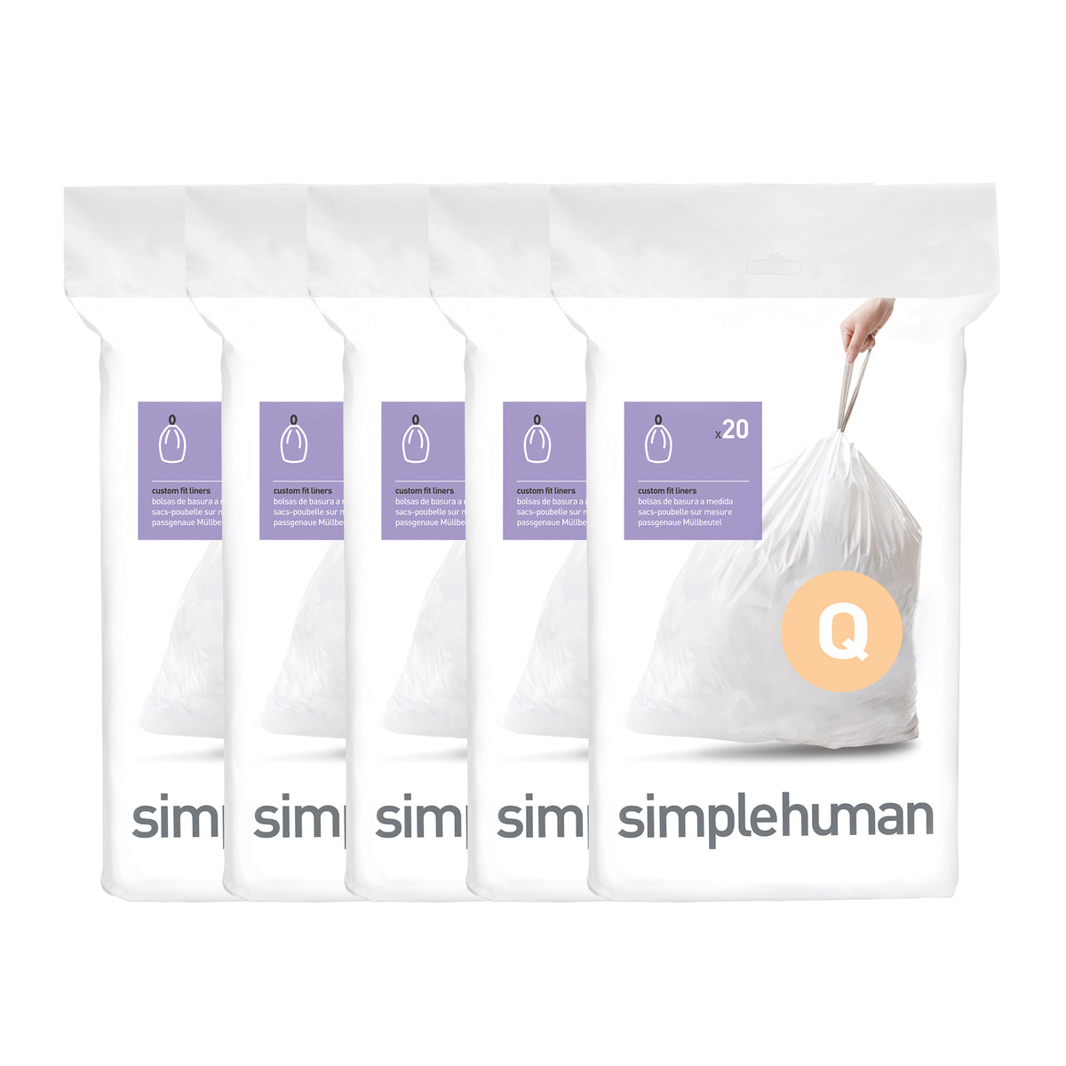 Simplehuman Liner Guide Code simplehuman code Q custom fit liners