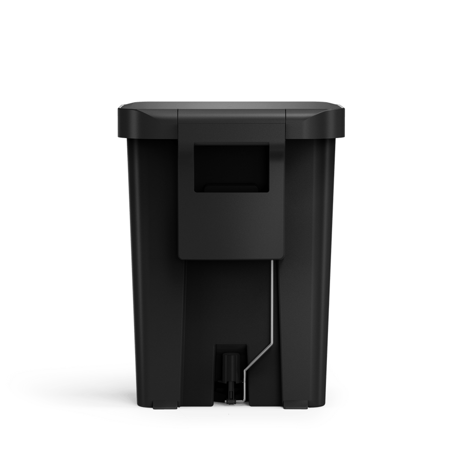 45 litre, rectangular pedal bin with liner pocket