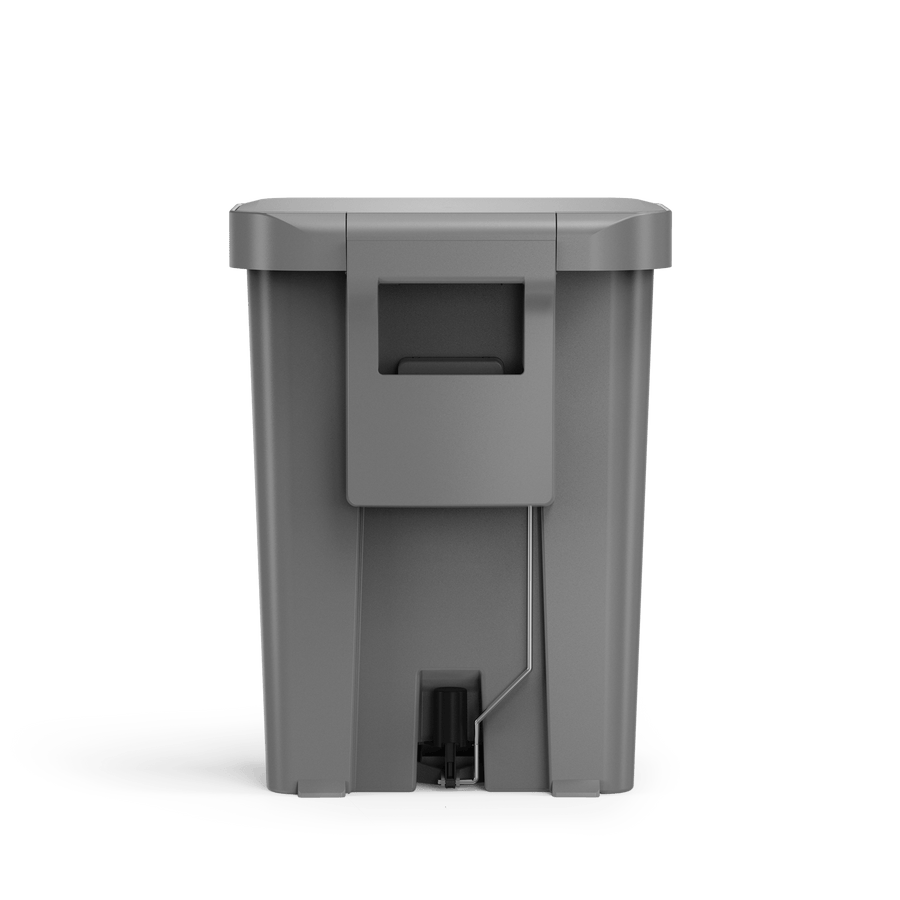 45 litre, rectangular pedal bin with liner pocket