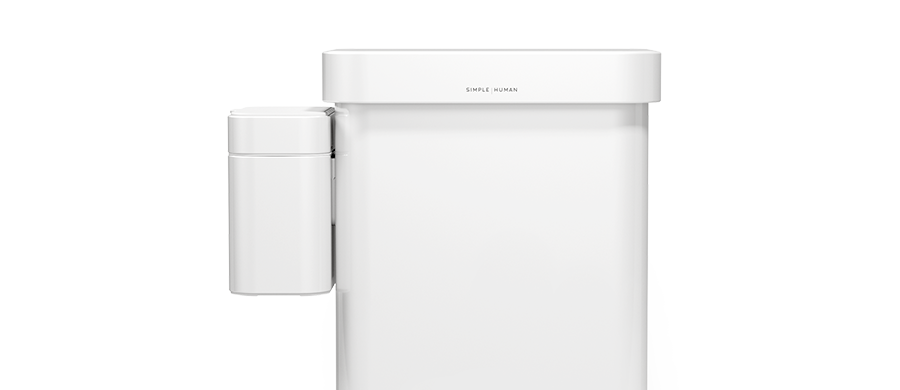 compost caddy - white