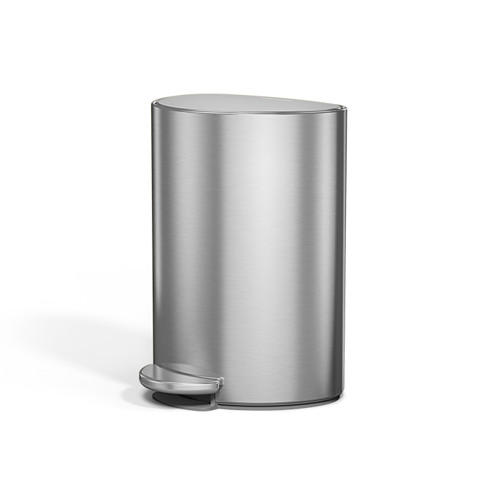 6L semi-round pedal bin