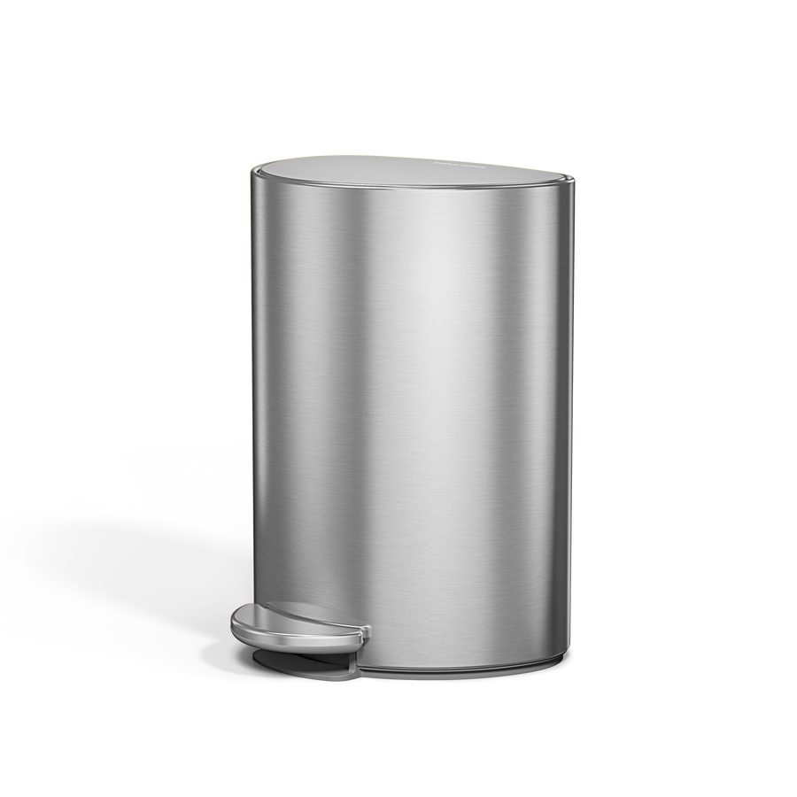 6L semi-round pedal bin