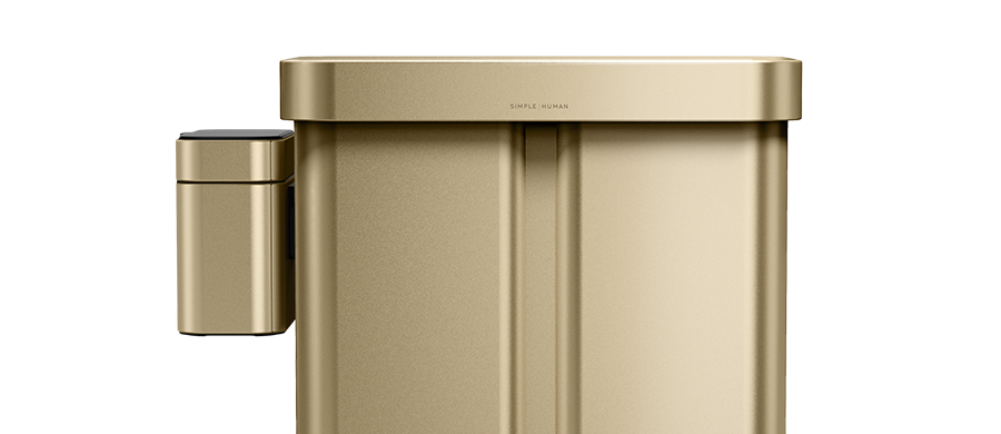 compost caddy - matte gold