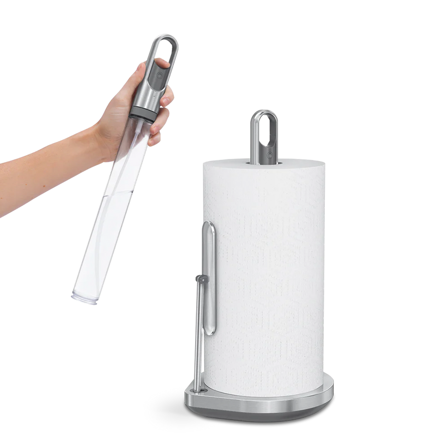 PAPER TOWEL HOLDER WITH SPRAY