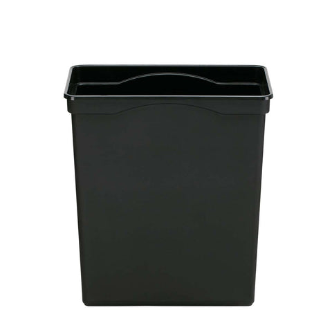 30L black plastic bucket 
