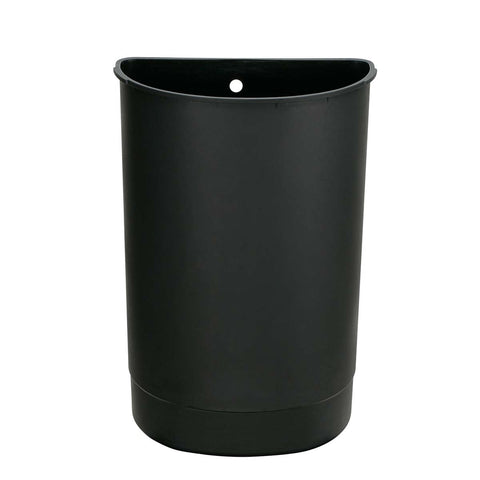 40L black plastic bucket 