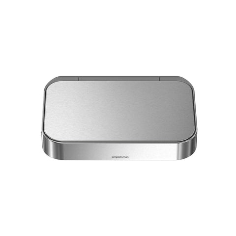 lid with liner rim, brushed stainless steel [SKU:pd6142]