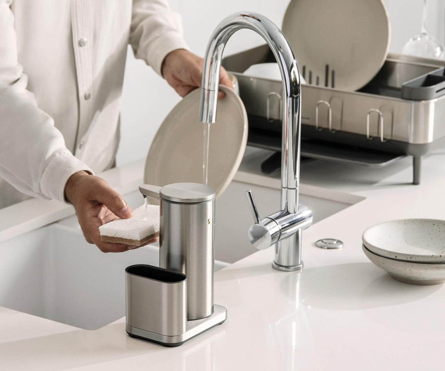 Zeepdispenser Simplehuman Sensor Caddy Wit 414ml Zeepdispenser Simplehuman Sensor Caddy Wit 414ml