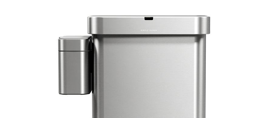 compost caddy - brushed