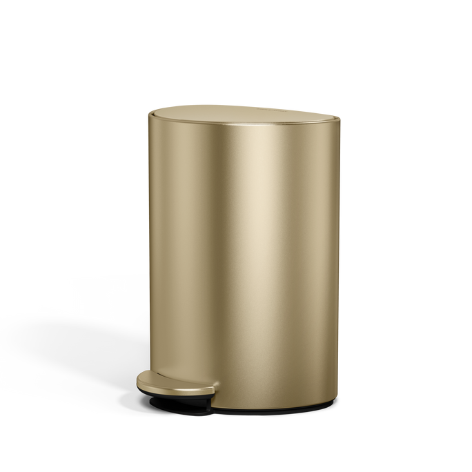 6L semi-round pedal bin