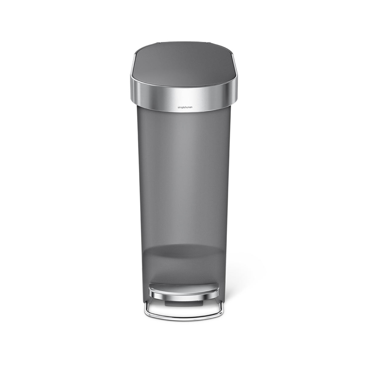 40 litre slim pedal bin with liner rim – Simplehuman