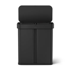 58 litre dual compartment rectangular sensor bin with voice and motion control