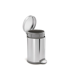 simplehuman 45L Semi Round Sensor Can and 4.5L Step Can with